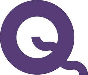 Initial Letter Q Logo Element