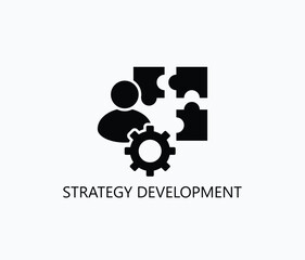 Strategy Development Icon Or Logo Isolated Illustration