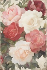 High definition creative rose pattern