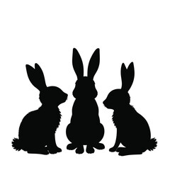 easter_bunnies_illustration_black