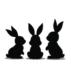 minimal_easter_bunny_silhouettes