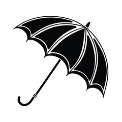 Umbrella flat vector icon isolated on white background.