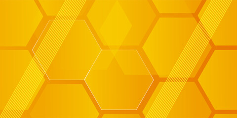 Abstract orange gradient banner background with dynamic composition. Modern vibrant geometric lines. Futuristic concept. Suit for cover, header, presentation, banner, advertising, website