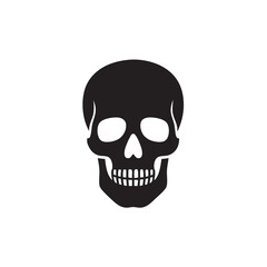 human skull isolated on white