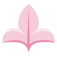 Flat vector pink floral ornament with Islamic style design. Great for Ramadan, Eid, or decorative elements in posters, invitations, greeting cards, and digital Islamic art.