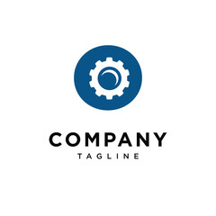 Letter O Gear Mechanical Logo Icon Vector