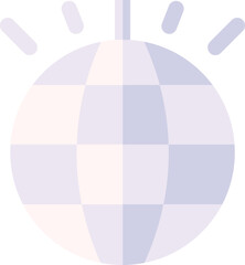 mirror ball illustration on a white background   