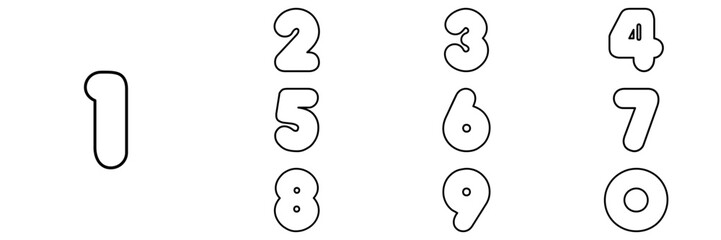 collection numbers Anniversary logo set icon vector design