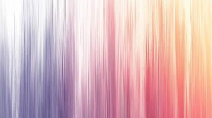 Fototapeta premium Abstract matte background with a soft ombre blend of gray, violet, lilac, pink, peach, and beige tones. Blurred stripes, rough texture, and pastel shades evoke calm, age, and subtle emotion.