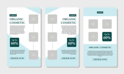 Fototapeta premium Editable print flyer or poster template for Skin care consultation and beauty treatment , spa salon promotional advertising brochure cover design