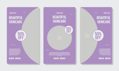 Editable print flyer or poster template for Skin care consultation and beauty treatment , spa salon promotional advertising brochure cover design