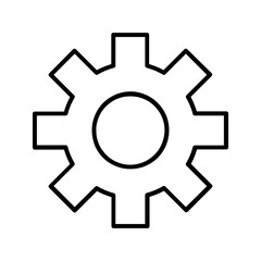 Gear vector icon isolated,cogs,Settings with flat style