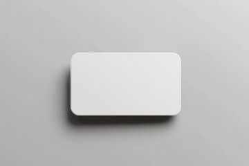 "Blank Business Card Stack Mockup on Gray Background"