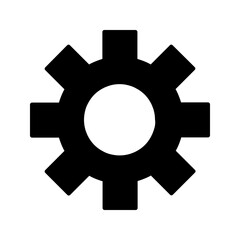 Gear vector icon isolated,cogs,Settings with flat style