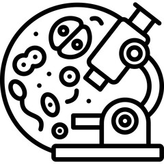 Fototapeta premium Microbiology Icon