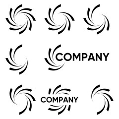 Fototapeta premium circle logo design, saw blade, vector, silhouette, background, generic circle, abstract, symbol, linear, company