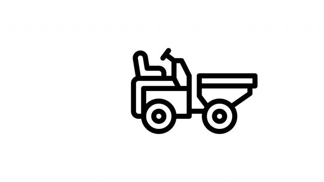 mini dumper animated icon