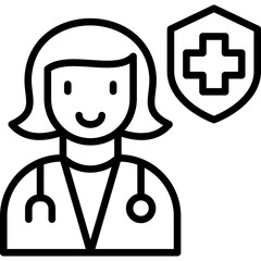 Healthcare Worker Icon