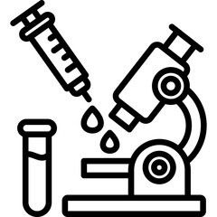 Laboratory Microscope Icon
