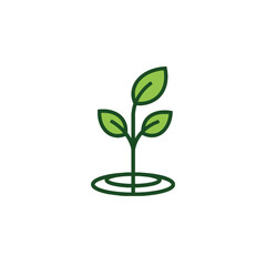 Green plant icon