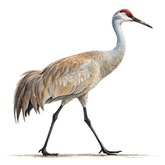 Fototapeta premium crane isolated on white background
