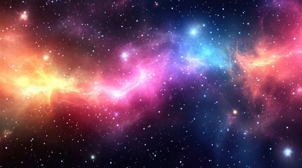 Naklejka premium Blurred abstract textures resembling paint blending in cosmic colors