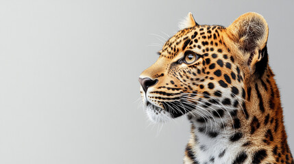 Obraz premium Abstract wallpaper featuring a stylized leopard against a vivid contrast background. Symbolizing strength, stealth, and individuality, this modern design evokes power and fearless elegance.