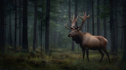 red deer stag