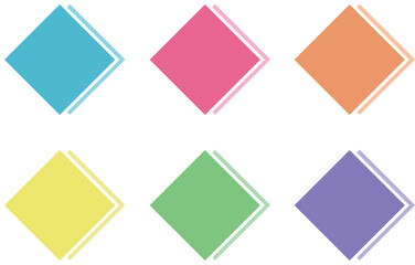 Simple Label Illustration with Overlapping Effect