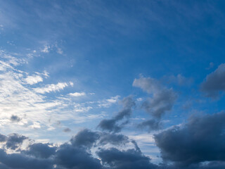 夕暮れの澄んだ空と雲22