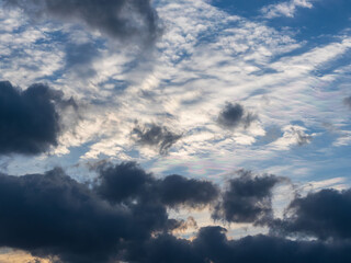 夕暮れの澄んだ空と雲26