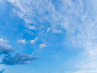 夕方の青空と雲03
