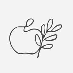 Hand Drawn Doodle Business Infographic Elements with nature theme Vector Illustration for stickers or prints