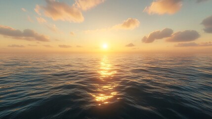Fototapeta premium The sunrise on the calm sea