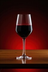there is a glass of wine sitting on a table