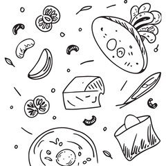 seamless pattern with vegetables