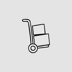 Hand Drawn Doodle Business Infographic Elements with delivery theme Vector Illustration for stickers or prints