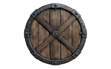 isolated PNG classic barrel lid texture with a rustic touch great for tavern on white transparent background