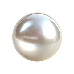 Lustrous South Sea Pearl on transparent background