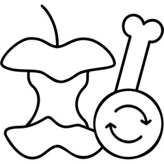 Organic Waste Recycling Icon