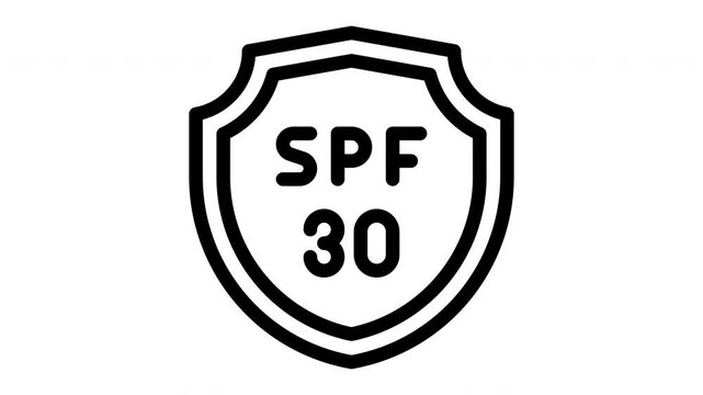 spf 30 animated icon