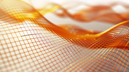 Close-up of glowing financial chart with rising treasury yield curves, representing economic growth, investment strategy and market analysis for business reports.