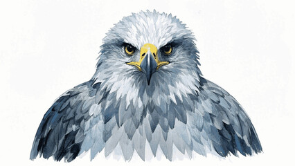 Wings of watercolor eagle isolated vector illustration svg