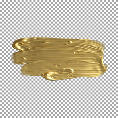 Golden Brushstroke Texture for High-End Projects on transparent background, png, psd
