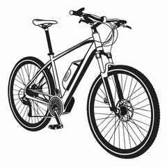 bicycle isolated on white