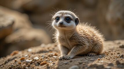 Fototapeta premium cute meerkat ( Suricata suricatta )