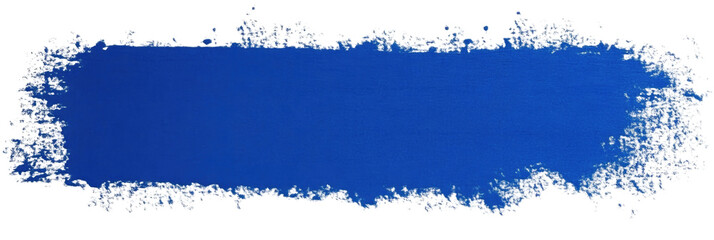 Blue Paint Stroke on transparent background
