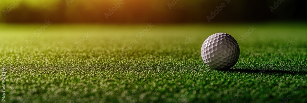Aufkleber Immersive Golf Tech Visualization Premium Artificial Turf Meets Virtual Simulation - Next-Gen Athletic Experience for Precision Performance Training