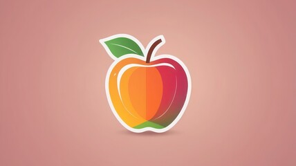 vector illustration of an apple