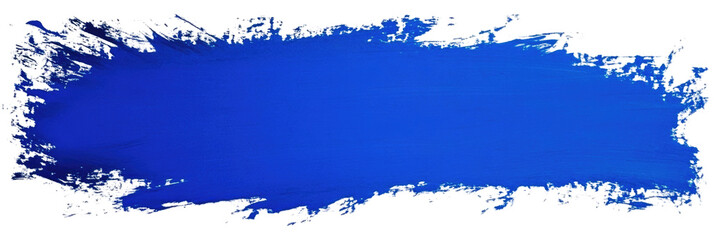 Obraz premium Blue Paint Stroke on transparent background